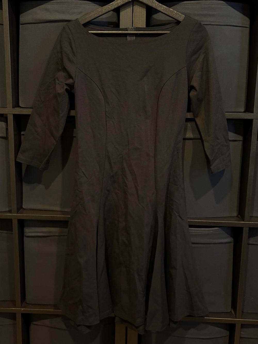 Pinup Couture Laura Byrnes Boatneck Dress In Black Size M NWOT